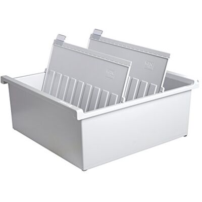 HAN 1x Boîte d'apprentissage gris clair DIN A4 300 cartes 322 x 346 x 138 HAN 1x Boîte d'apprentissage gris clair DIN A4 300 cartes 322 x 346 x 138
