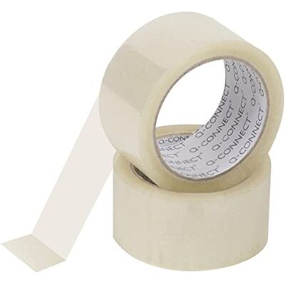 Q-Connect Ruban adhésif d'emballage Transparent 48 mm Q-Connect Ruban adhésif d'emballage Transparent 48 mm