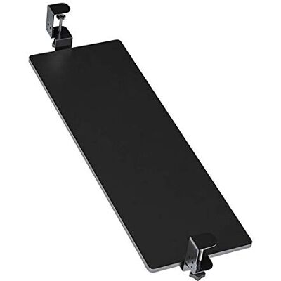 CWCQGH Tiroir ergonomique pour clavier et souris réglable À clipser Coulissant et coulissant Hauteur Noir CWCQGH Tiroir ergonomique pour clavier et souris réglable À clipser Coulissant et coulissant Hauteur Noir