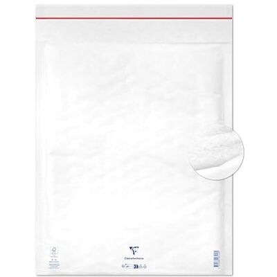 Clairefontaine 7358C Pak 10 Witte Gewatteerde Enveloppen 350x470-90g/m² Clairefontaine 7358C Pak 10 Witte Gewatteerde Enveloppen 350x470-90g/m²