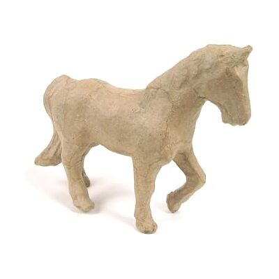 décopatch AP108Opack Un lot de 5 supports en papier brun pulpé 13x4x11 cm, Cheval décopatch AP108Opack Un lot de 5 supports en papier brun pulpé 13x4x11 cm, Cheval