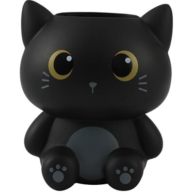 I-TOTAL Porte-stylo 3D Organisateur de bureau de style Kawaii pour stylos et accessoires, idée cadeau (Black CAT) I-TOTAL Porte-stylo 3D Organisateur de bureau de style Kawaii pour stylos et accessoires, idée cadeau (Black CAT)