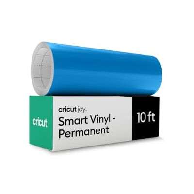 Cricut Smart Vinyl – Permanent, bleu océan, 14 cm x 3 m en vrac (1) For Joy Machine, découpe sans tapis pour coupes longues Cricut Smart Vinyl – Permanent, bleu océan, 14 cm x 3 m en vrac (1) For Joy Machine, découpe sans tapis pour coupes longues