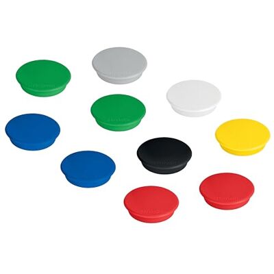 Franken HM20100 99 Lot de 100 aimants ronds de qualité supérieure pour bureau, maison, atelier, idéal pour tableaux blancs, réfrigérateur, tableaux de plantation ou vitrines, multicolores, 24 mm Franken HM20100 99 Lot de 100 aimants ronds de qualité supérieure pour bureau, maison, atelier, idéal pour tableaux blancs, réfrigérateur, tableaux de plantation ou vitrines, multicolores, 24 mm