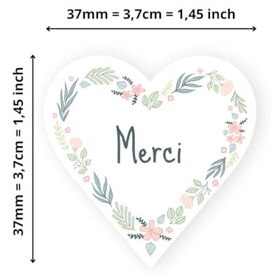 Avery 140 Etiquettes Merci Forme Coeur Autocollantes 37 X 37 Mm Papier Recyclé Courronne De Fleurs 4 Planches A4 De Stickers Cœurs Remerciements Pour Mariage, Artisanat Et Fêtes Avery 140 Etiquettes Merci Forme Coeur Autocollantes 37 X 37 Mm Papier Recyclé Courronne De Fleurs 4 Planches A4 De Stickers Cœurs Remerciements Pour Mariage, Artisanat Et Fêtes