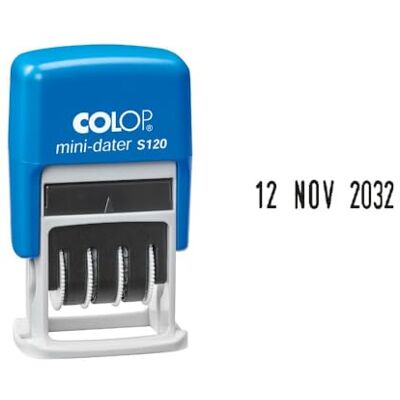 COLOP 104701 Tampon dateur Mini dater S120 mois en lettres FR COLOP 104701 Tampon dateur Mini dater S120 mois en lettres FR