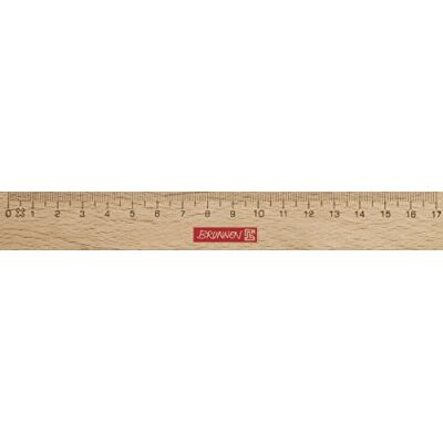 BRUNNEN 104974017 Règle en bois pour école et bureau 17 cm Bois de hêtre avec insert en métal BRUNNEN 104974017 Règle en bois pour école et bureau 17 cm Bois de hêtre avec insert en métal