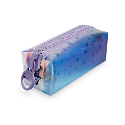 Pigna , Pochette avec fermeture éclair, effet irisé violet, paquet 1 pièce Pigna , Pochette avec fermeture éclair, effet irisé violet, paquet 1 pièce