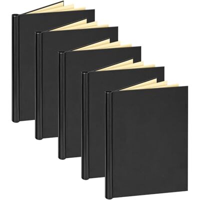 VELOFLEX 4944085 Lot de 5 attaches, format A4, avec grain de cuir, capacité 20 mm, noir VELOFLEX 4944085 Lot de 5 attaches, format A4, avec grain de cuir, capacité 20 mm, noir