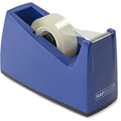 Rapesco 0774 Dévidoir de Ruban Adhésif 300, Ruban Adésif Non Inclus, Bleu Noyau de 25 mm Rapesco 0774 Dévidoir de Ruban Adhésif 300, Ruban Adésif Non Inclus, Bleu Noyau de 25 mm