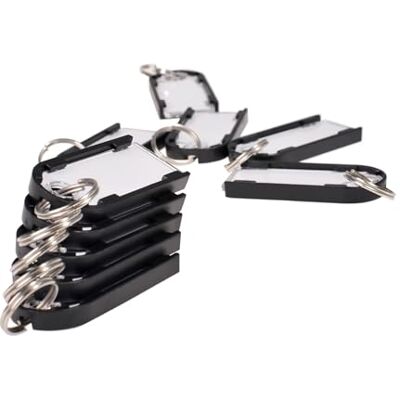 Pavo Technologie magnétique, lot de 10 porte-clés magnétiques, aimants, 10 pièces Noir 8015368 Pavo Technologie magnétique, lot de 10 porte-clés magnétiques, aimants, 10 pièces Noir 8015368