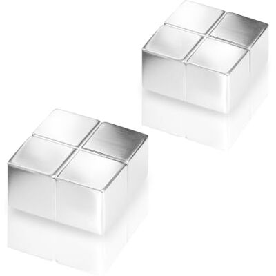 Sigel Ba704 Lot de 2 Aimants, Cubes Aimantés, Néodyme N45, pour Tableaux Magnétiques, 2 X 1 X 2 cm, Agenté Sigel Ba704 Lot de 2 Aimants, Cubes Aimantés, Néodyme N45, pour Tableaux Magnétiques, 2 X 1 X 2 cm, Agenté
