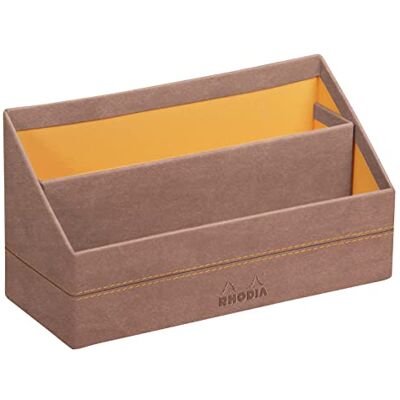 Rhodia 194605C Porte-Courrier Bois de Rose 25x10x31 cm Piqûres Sellier Orange Extérieur Simili Cuir-Collection Home Office rama Organisation de Bureau & Rangement Design Rhodia 194605C Porte-Courrier Bois de Rose 25x10x31 cm Piqûres Sellier Orange Extérieur Simili Cuir-Collection Home Office rama Organisation de Bureau & Rangement Design