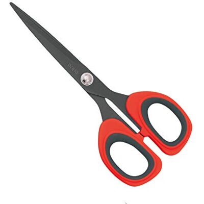 DOHE Ciseaux anti-adhésif ergonomique 175 mm Rouge/Gris DOHE Ciseaux anti-adhésif ergonomique 175 mm Rouge/Gris