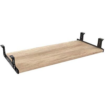 FRMSAET Plateau de tiroir de Clavier 53 cm / 60 cm / 76 cm Meubles Accessoires de Bureau Costumes Quincaillerie Support en Bois sous Le Bureau Plate-Forme à Hauteur réglable. (76 cm, Bois bohu) FRMSAET Plateau de tiroir de Clavier 53 cm / 60 cm / 76 cm Meubles Accessoires de Bureau Costumes Quincaillerie Support en Bois sous Le Bureau Plate-Forme à Hauteur réglable. (76 cm, Bois bohu)