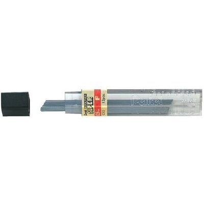 Pentel Hi-Polymer Super, Lot de 12 étuis de 12 mines pour porte-mines, 0,5 mm F Pentel Hi-Polymer Super, Lot de 12 étuis de 12 mines pour porte-mines, 0,5 mm F