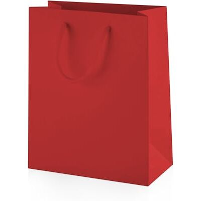 Thepaperbagstore 10 Petite sacs cadeau Rouges mats 15x19x8cm Sacs cadeau laminés mats luxe avec anses corde et bases renforcées pour cadeaux, commerce et événements Thepaperbagstore 10 Petite sacs cadeau Rouges mats 15x19x8cm Sacs cadeau laminés mats luxe avec anses corde et bases renforcées pour cadeaux, commerce et événements