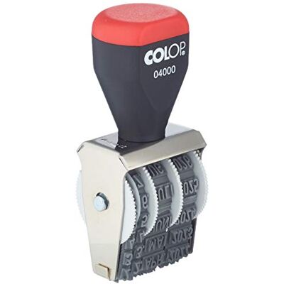 COLOP Tampon dateur 04000 4 mm hauteur des caractères / 4200420200, 6 x 5 x 2 cm COLOP Tampon dateur 04000 4 mm hauteur des caractères / 4200420200, 6 x 5 x 2 cm