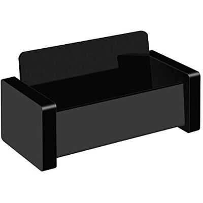 WEDO Black Office 634401 Porte-cartes de visite en verre acrylique pour cartes jusqu'à 9 cm de largeur avec pieds en caoutchouc Noir 10,9 x 5,9 cm WEDO Black Office 634401 Porte-cartes de visite en verre acrylique pour cartes jusqu'à 9 cm de largeur avec pieds en caoutchouc Noir 10,9 x 5,9 cm