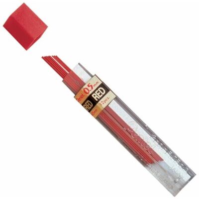 Pentel PPR Etuis de 12 mines rouges pour Porte-mines 0,5 mm Rouge Pentel PPR Etuis de 12 mines rouges pour Porte-mines 0,5 mm Rouge