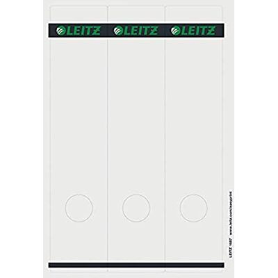 Leitz Étiquettes Imprimables PC pour Classeurs à Levier Couverture Papier, Large, Long, Gris, 61,5 x 285 mm, Papier, 16870085, Lot de 75 Étiquettes Leitz Étiquettes Imprimables PC pour Classeurs à Levier Couverture Papier, Large, Long, Gris, 61,5 x 285 mm, Papier, 16870085, Lot de 75 Étiquettes