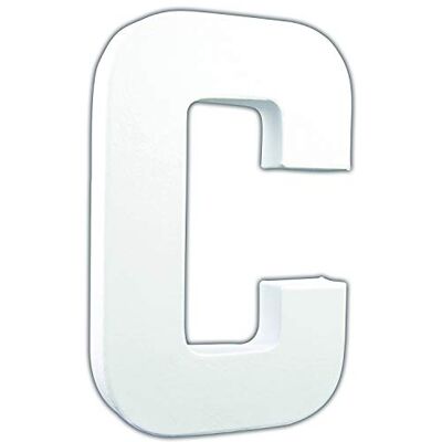 décopatch AC702Cpack Un Lot de 3 supports en papier blanc mâché 3x13,5x20,5 cm, Lettre C décopatch AC702Cpack Un Lot de 3 supports en papier blanc mâché 3x13,5x20,5 cm, Lettre C