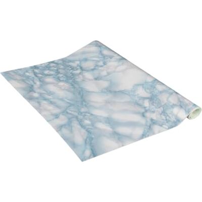 Venilia Vénilia film adhésif meuble marbre bleu-gris, 45 cm x 2 m, anti-rayures Film déco amovible sans résidus, anti-rayures, anti-déchirures, découpe facile, durable, pour meuble, placard, étagère Venilia Vénilia film adhésif meuble marbre bleu-gris, 45 cm x 2 m, anti-rayures Film déco amovible sans résidus, anti-rayures, anti-déchirures, découpe facile, durable, pour meuble, placard, étagère