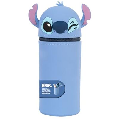 Grupo Erik Trousse Disney Stitch Extensible en Silicone Trousse Scolaire Originale, Fournitures de Bureau et Scolaires, Sous Licence Officielle Grupo Erik Trousse Disney Stitch Extensible en Silicone Trousse Scolaire Originale, Fournitures de Bureau et Scolaires, Sous Licence Officielle