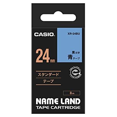 Casio XR-24BU1 Ruban pour étiqueteuse Noir/Bleu Casio XR-24BU1 Ruban pour étiqueteuse Noir/Bleu