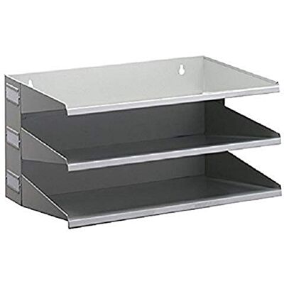 Durable 335910 Support de Tri (Avec 3 Étagères), pour Table ou Mur, Gris Durable 335910 Support de Tri (Avec 3 Étagères), pour Table ou Mur, Gris