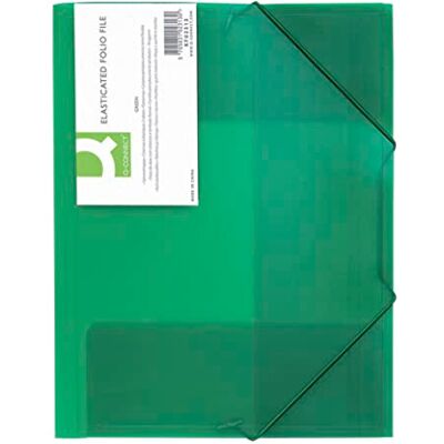 Q-Connect Q CONNECT ELASTICATED FOLIO GREEN Q-Connect Q CONNECT ELASTICATED FOLIO GREEN