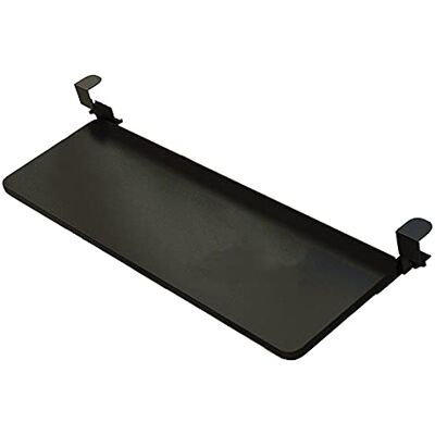 CWCQGH Plateau de clavier réglable sous le bureau Étagère coulissante en bois pour clavier, pince/ergonomique, tiroirs et plateformes coulissants, noir 65 x 25 cm CWCQGH Plateau de clavier réglable sous le bureau Étagère coulissante en bois pour clavier, pince/ergonomique, tiroirs et plateformes coulissants, noir 65 x 25 cm