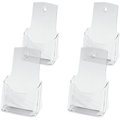 Sigel LH113 Lot de 4 Présentoirs de table ou mural, 12,5 x 20 x 7,5 cm, en acrylique transparent Sigel LH113 Lot de 4 Présentoirs de table ou mural, 12,5 x 20 x 7,5 cm, en acrylique transparent