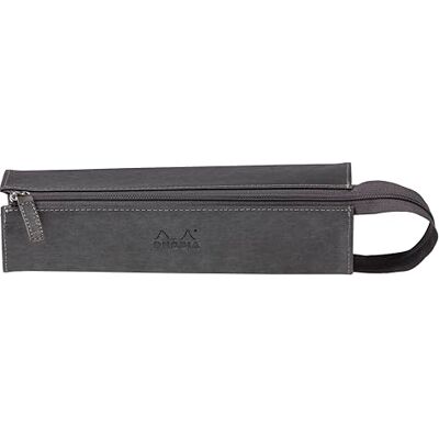 Rhodia 319041C Trousse Plumier rama Titane 23 x 5 x 5 cm Ouverture à Plat pour Utilisation en tant que Plumier Simili Cuir Rangement Stylos, Crayons, Feutres, Petites Fournitures Rhodia 319041C Trousse Plumier rama Titane 23 x 5 x 5 cm Ouverture à Plat pour Utilisation en tant que Plumier Simili Cuir Rangement Stylos, Crayons, Feutres, Petites Fournitures