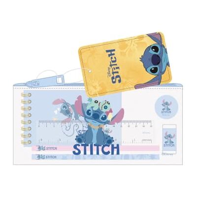 safta Trousse scolaire Disney Stitch Stationery transparente, PVC avec fermeture éclair, organiseur scolaire avec règle de 15 cm, 2 crayons, taille-crayons, dimensions 22,5 x 10,5 cm, trousse safta Trousse scolaire Disney Stitch Stationery transparente, PVC avec fermeture éclair, organiseur scolaire avec règle de 15 cm, 2 crayons, taille-crayons, dimensions 22,5 x 10,5 cm, trousse