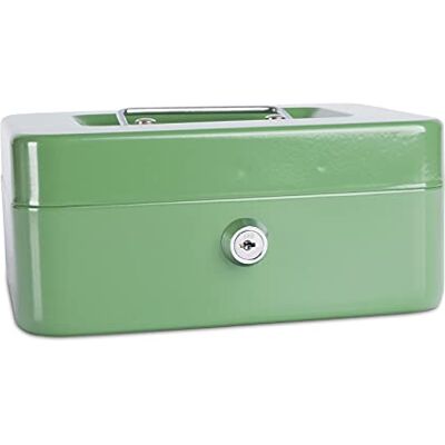 DONAU 5232001PL-06 Caisse à monnaie moyenne Vert 200 x 90 x 160 mm DONAU 5232001PL-06 Caisse à monnaie moyenne Vert 200 x 90 x 160 mm
