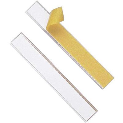 Durable Labelfix Sachet de 10 Porte-Étiquettes Adhésifs Souples 20 mm Durable Labelfix Sachet de 10 Porte-Étiquettes Adhésifs Souples 20 mm