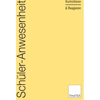 TimeTEX Cahier de présence scolaire A4 TimeTEX Cahier de présence scolaire A4