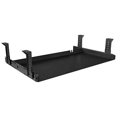 FRMSAET Plateau de clavier sous le bureau Matériel tout en métal 53 cm/ 60 cm/ 76 cm Plate-forme Organisateur de tiroir d'ordinateur Outil de rangement de garage de bureau à domicile. (53 cm, Noir) FRMSAET Plateau de clavier sous le bureau Matériel tout en métal 53 cm/ 60 cm/ 76 cm Plate-forme Organisateur de tiroir d'ordinateur Outil de rangement de garage de bureau à domicile. (53 cm, Noir)