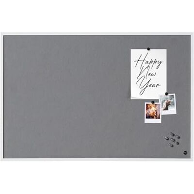 Bi-Office New Basic Tableau d'affichage en feutre avec Cadre Blanc 885 x 585 mm Bi-Office New Basic Tableau d'affichage en feutre avec Cadre Blanc 885 x 585 mm