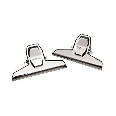 MAUL Pince à papier pro argent métal lot de 2 maintien ferme jusqu’à 250 feuilles, ouverture 25 mm, suspendable pour un accès rapide, acier robuste MAUL Pince à papier pro argent métal lot de 2 maintien ferme jusqu’à 250 feuilles, ouverture 25 mm, suspendable pour un accès rapide, acier robuste