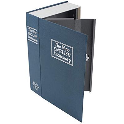 Pavo 8032105 Coffre-fort en forme de livre Noir/bleu 23,5 x 15,5 x 5,5 cm Pavo 8032105 Coffre-fort en forme de livre Noir/bleu 23,5 x 15,5 x 5,5 cm