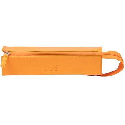 Rhodia 319025C Trousse Plumier rama Orange 23x5x5 cm Ouverture à Plat pour Utilisation en tant que Plumier Simili Cuir Rangement Stylos, Crayons, Feutres, Petites Fournitures Rhodia 319025C Trousse Plumier rama Orange 23x5x5 cm Ouverture à Plat pour Utilisation en tant que Plumier Simili Cuir Rangement Stylos, Crayons, Feutres, Petites Fournitures