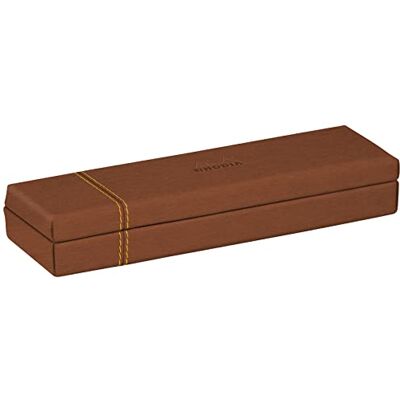 Rhodia 194508C Plumier Cuivre 21x5,5x3 cm Piqûres Sellier Orange Extérieur Simili Cuir-Collection Home Office rama Organisation de Bureau & Rangement Design Rhodia 194508C Plumier Cuivre 21x5,5x3 cm Piqûres Sellier Orange Extérieur Simili Cuir-Collection Home Office rama Organisation de Bureau & Rangement Design