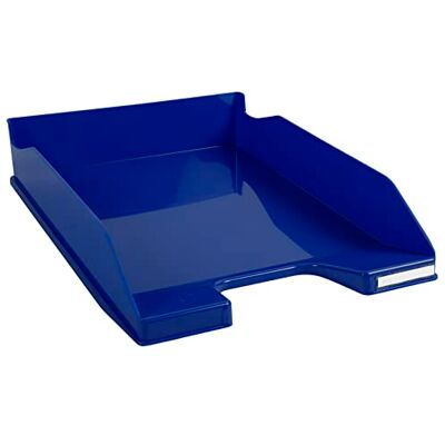 EXACOMPTA Réf. 113204D Lot de 6 Corbeilles à courrier COMBO MIDI Bee Blue pour documents au format A4+ dimensions 34,6 x 25,5 x 6,5 cm couleur bleu marine EXACOMPTA Réf. 113204D Lot de 6 Corbeilles à courrier COMBO MIDI Bee Blue pour documents au format A4+ dimensions 34,6 x 25,5 x 6,5 cm couleur bleu marine