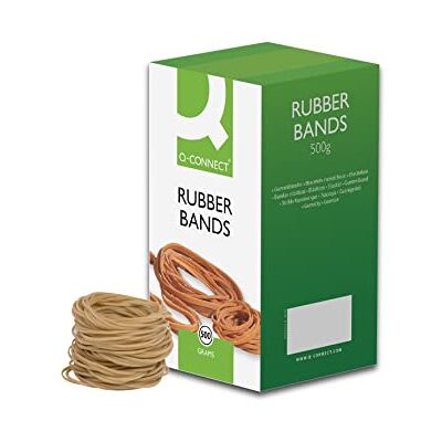 Q-Connect KF10577 Élastiques en caoutchouc Tailles assorties 500 g Q-Connect KF10577 Élastiques en caoutchouc Tailles assorties 500 g