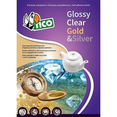 TICO GL4 – 6342 – étiquettes en Papier Or Ovale, Couleur Or TICO GL4 – 6342 – étiquettes en Papier Or Ovale, Couleur Or