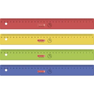 Brunnen - Lineal 30cm Plastique LH - Gaucher - Règle Brunnen - Lineal 30cm Plastique LH - Gaucher - Règle