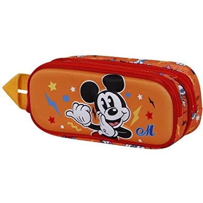 Disney Mickey Mouse Whisper-Trousse 3D Double, Bleu, Bleu, Trousse 3D Double Whisper Disney Mickey Mouse Whisper-Trousse 3D Double, Bleu, Bleu, Trousse 3D Double Whisper