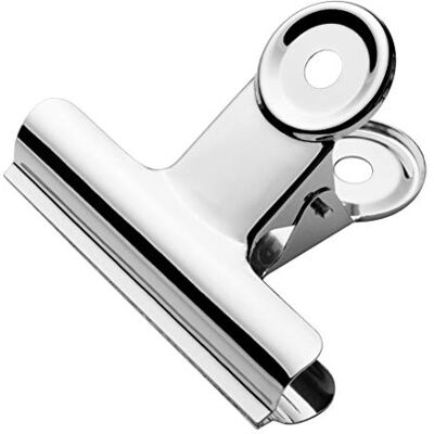 Westcott Pinces Bulldog argentées 75 x 17 mm Westcott Pinces Bulldog argentées 75 x 17 mm